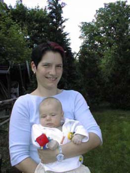mit Tante Nicole im Garten