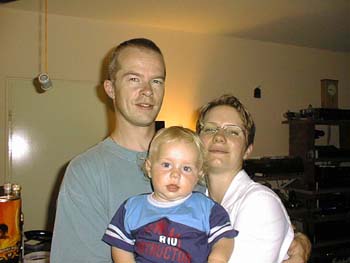 Lars, Katrin und Thorbj&ouml;rn bei Andis Geburtstag